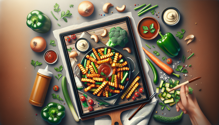 Хрустящие овощные палочки с простым соусом: легкая закуска за 10 минут